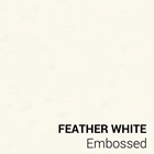 Feather White Embossed